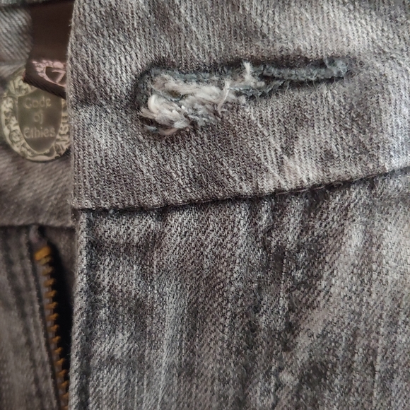 Code of Ethics Gray Skinny Jeans Size 7 - Picture 5 of 6
